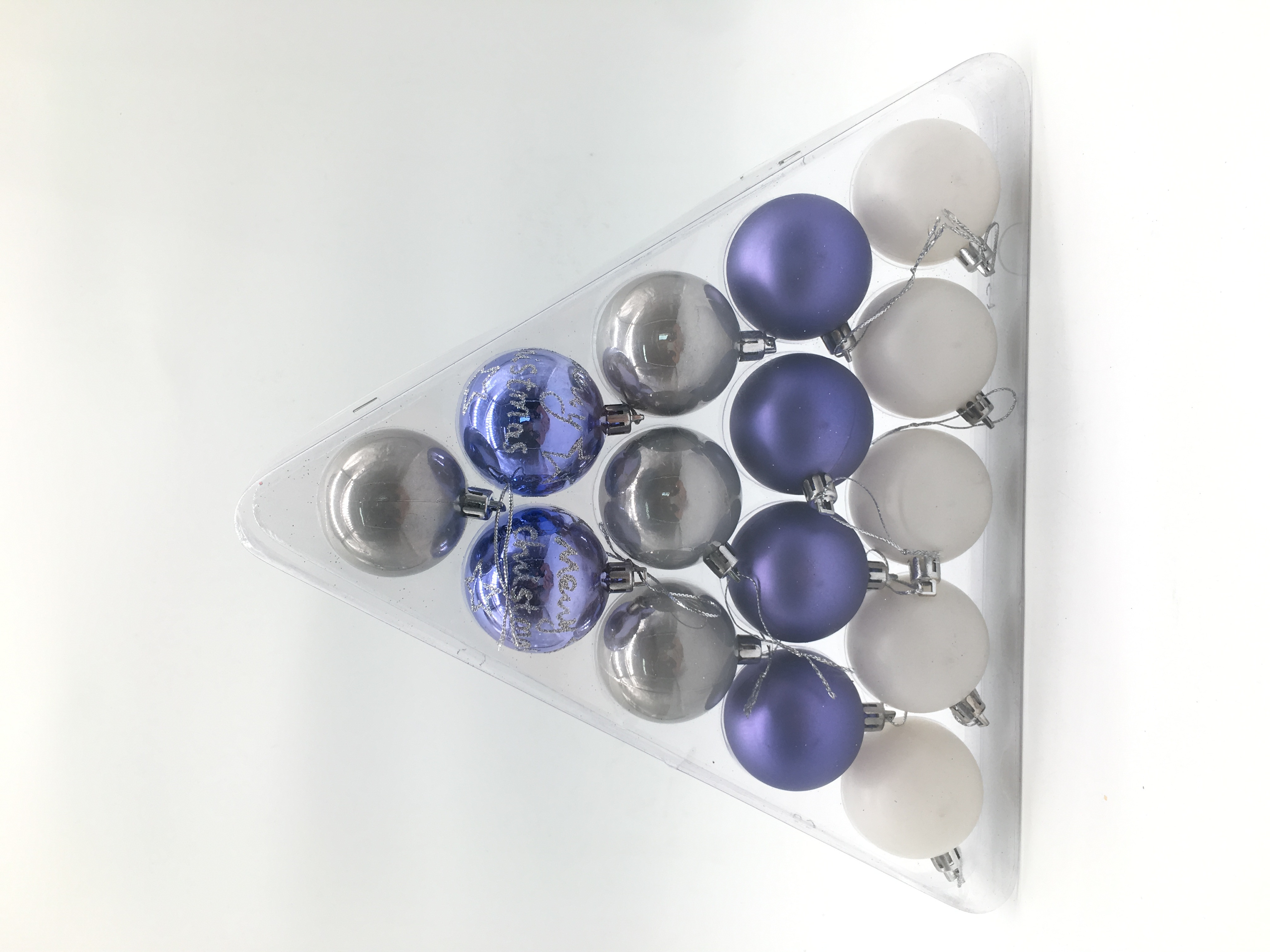 XMAS S/15 5CM navy blue and white fancy gifts