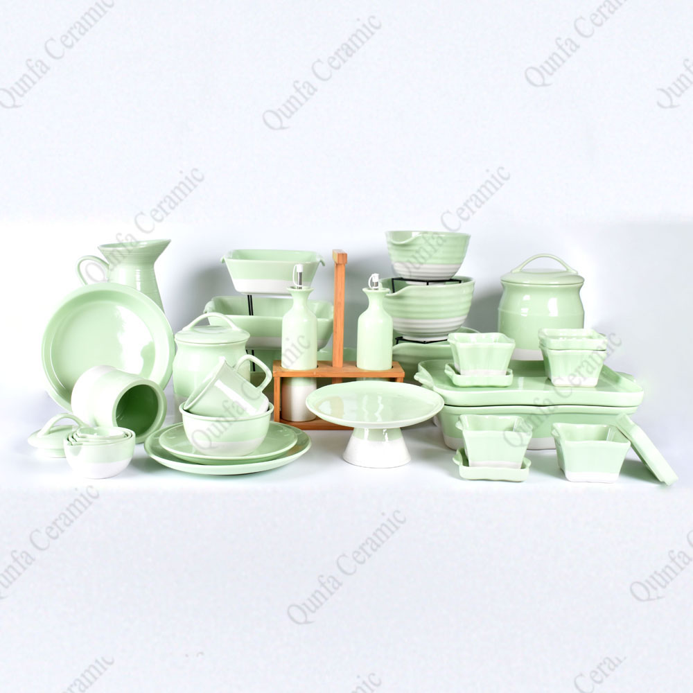 2022 New Products Qunfa microwave use Ceramic dinnerware set