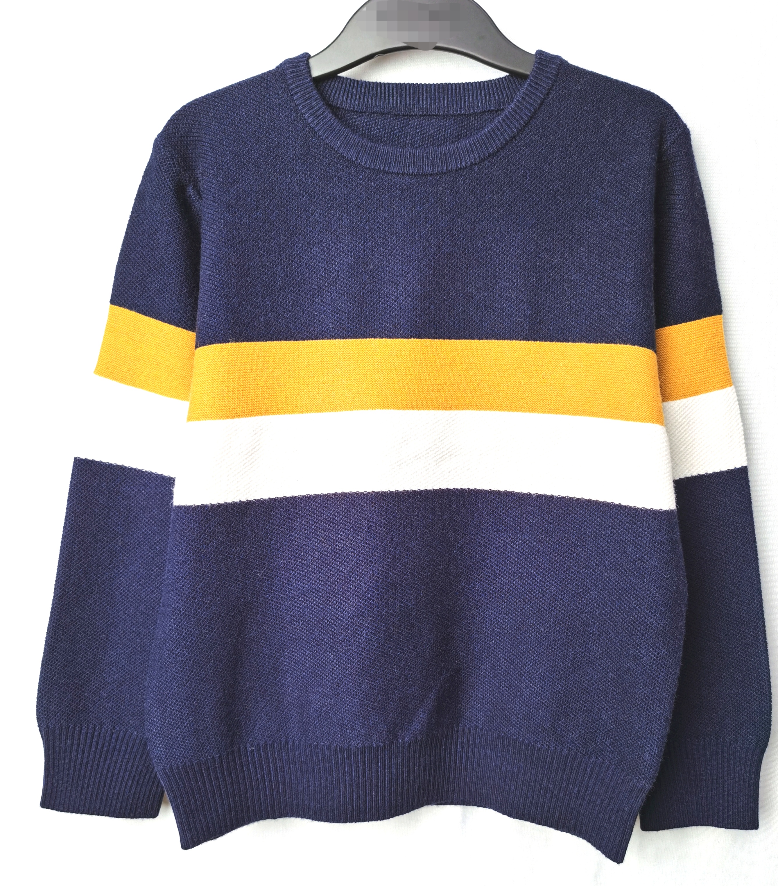 Boys' knitted stripe pullover