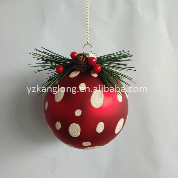 Electroplated red Christmas ball