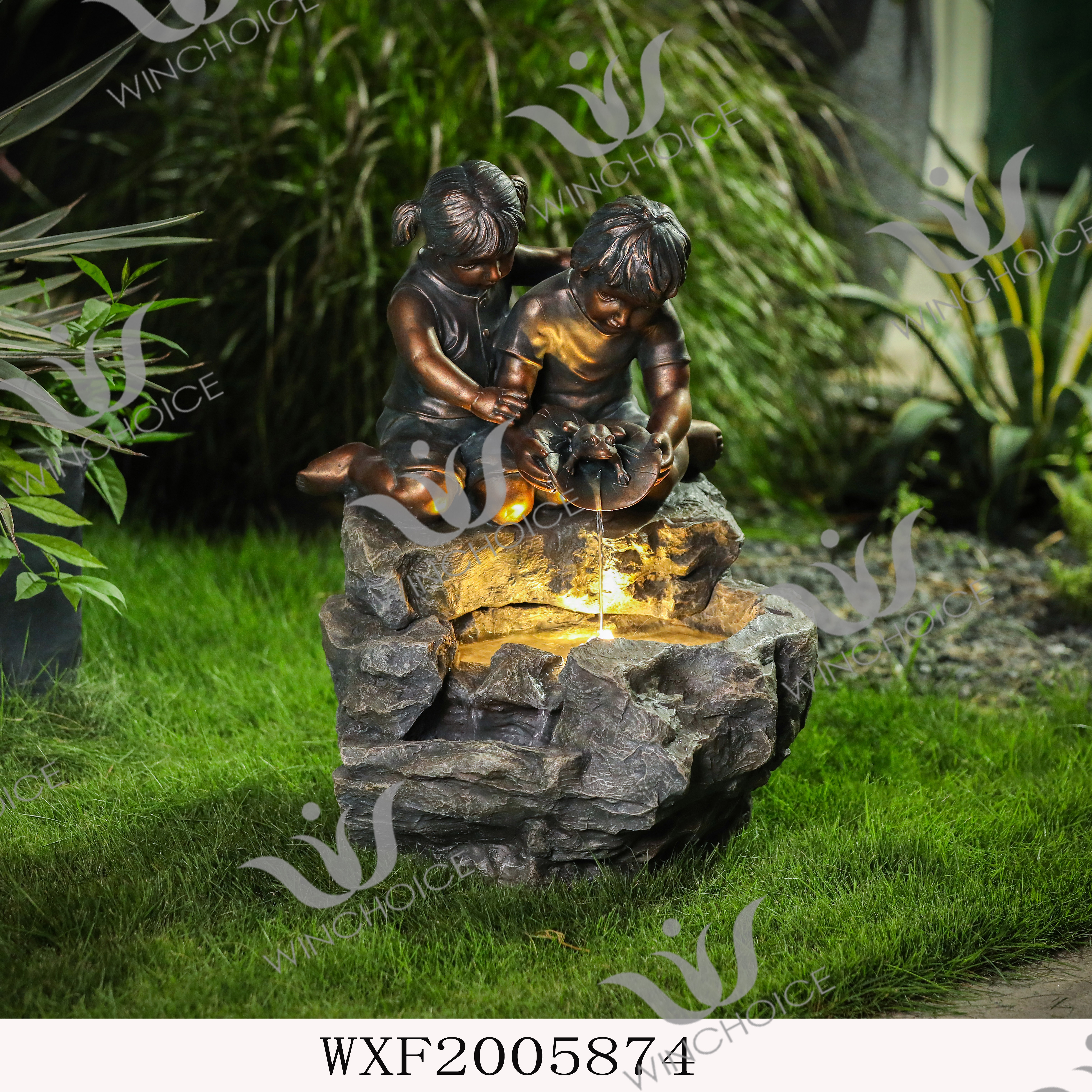 Polyresin Kids fountain