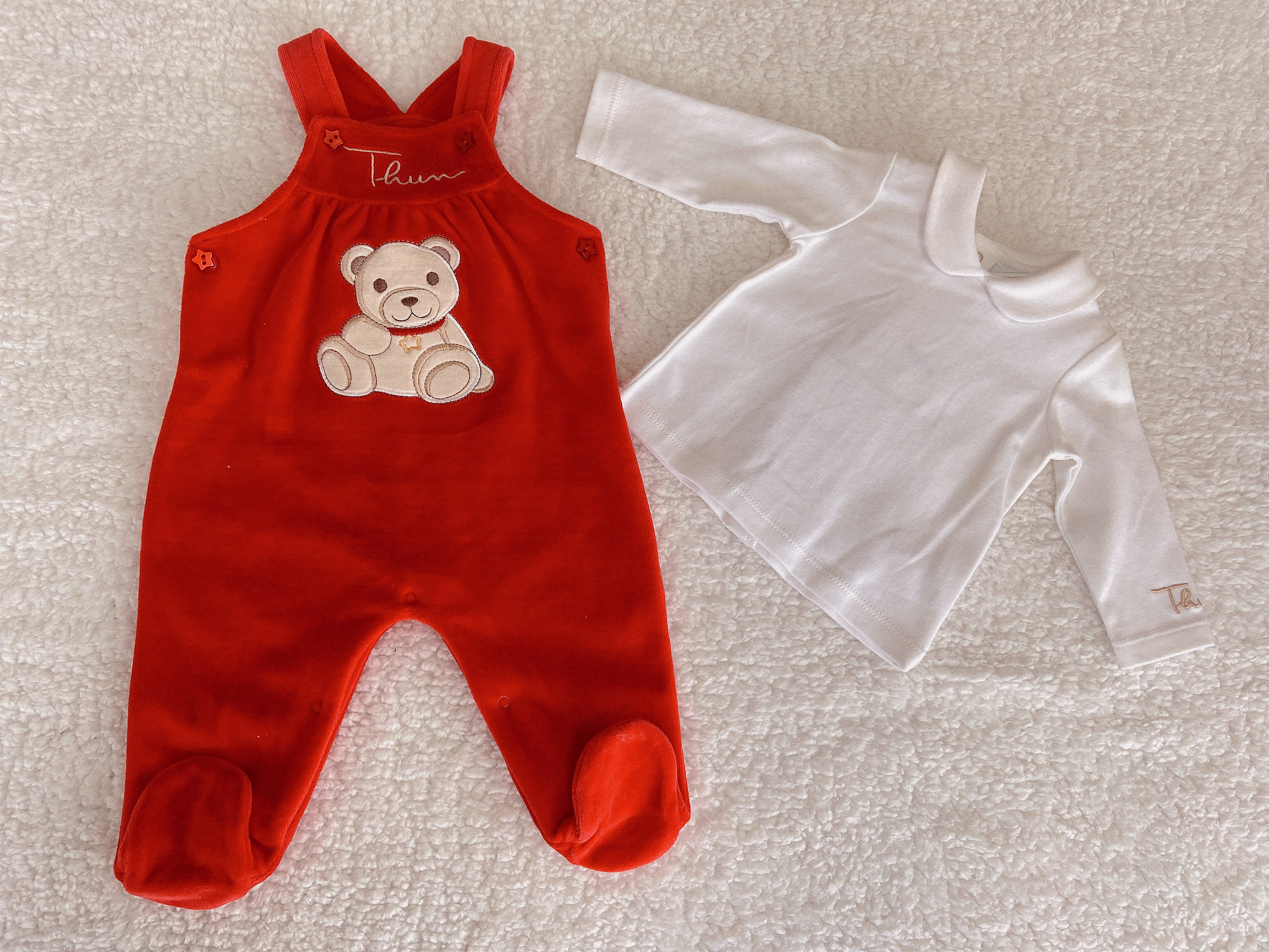220g Velour baby romper