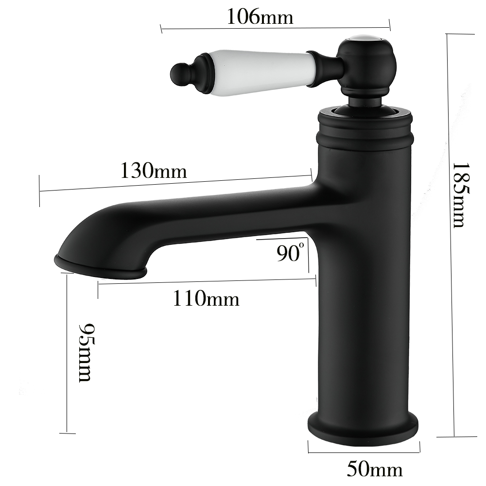 News Single lever spray black painting basin faucet