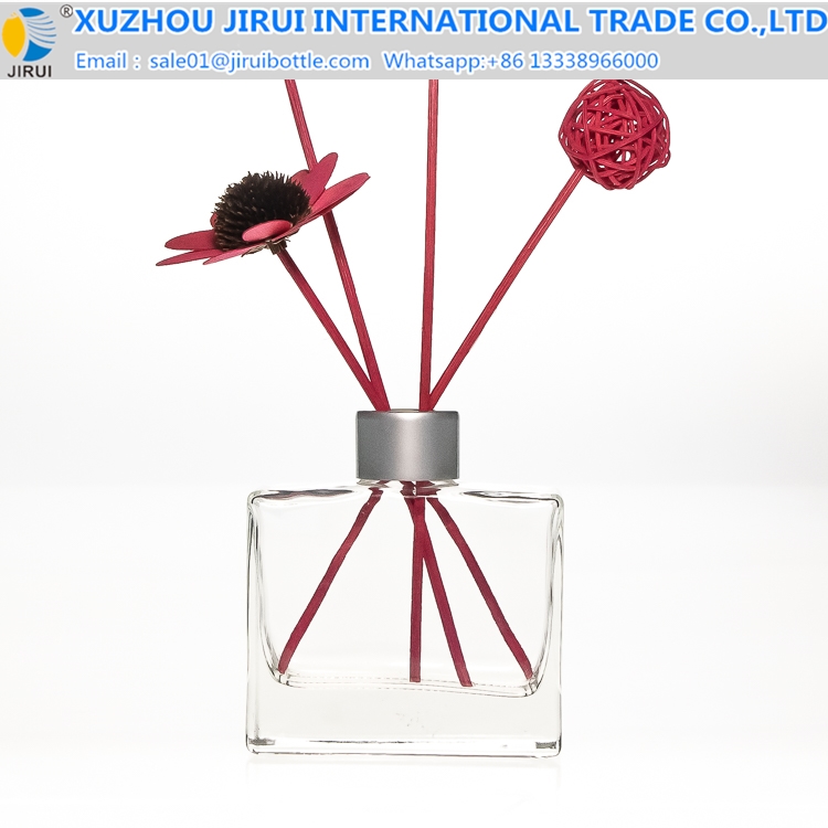 Screw mouth flat square glass bottle aromatherapy bottle 100ml 200ml