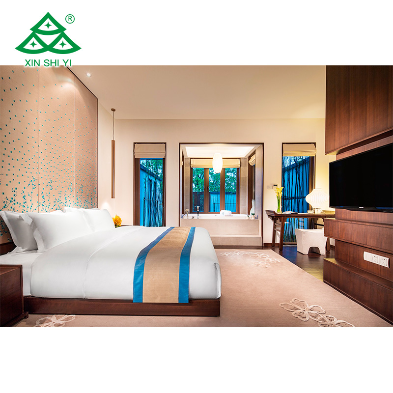 New arrival 5 star luxury hotel guest room furniture Simple Design