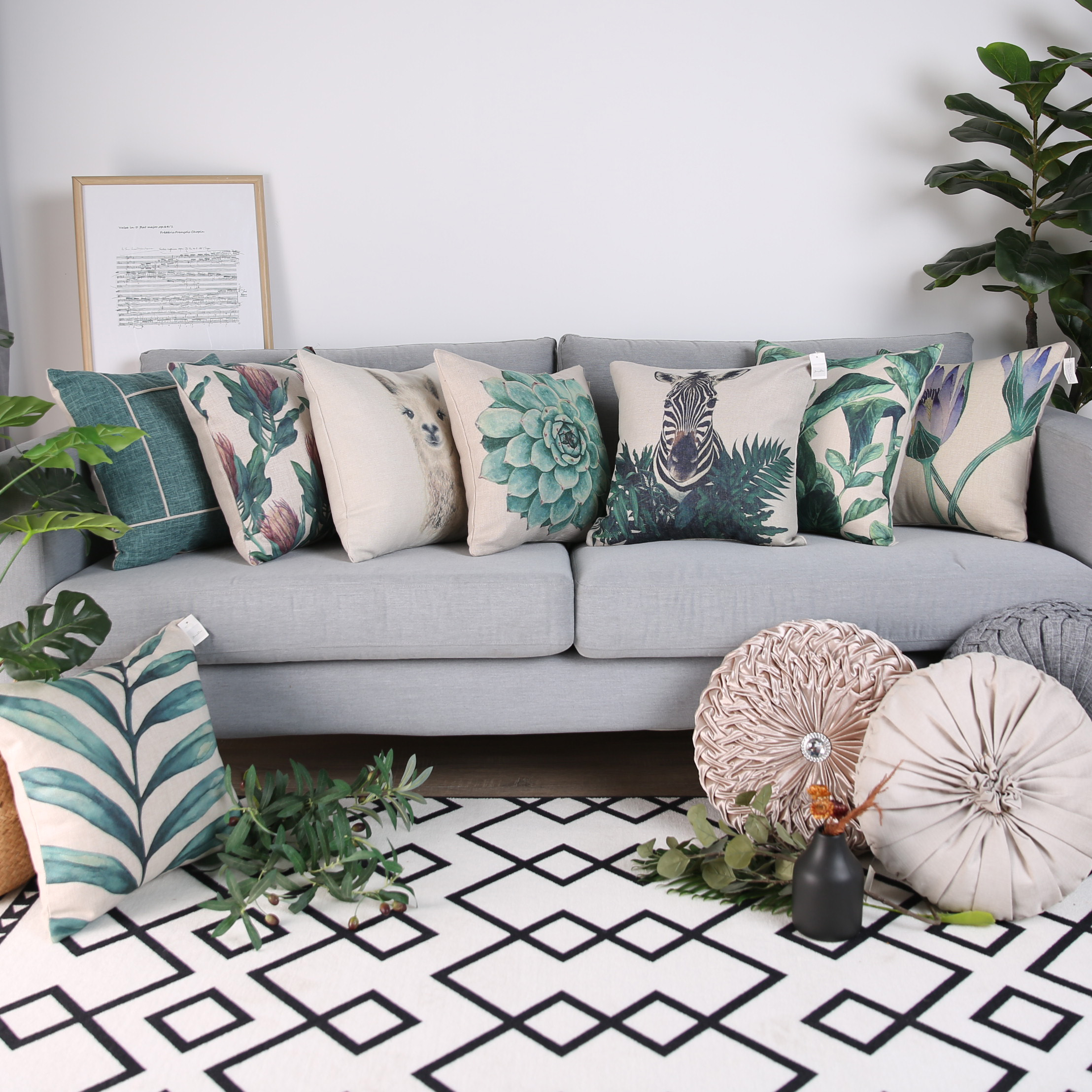 Printing Cusion/Pillow/Tablerunner /blanket for Home Sofa Office Seat Decoration