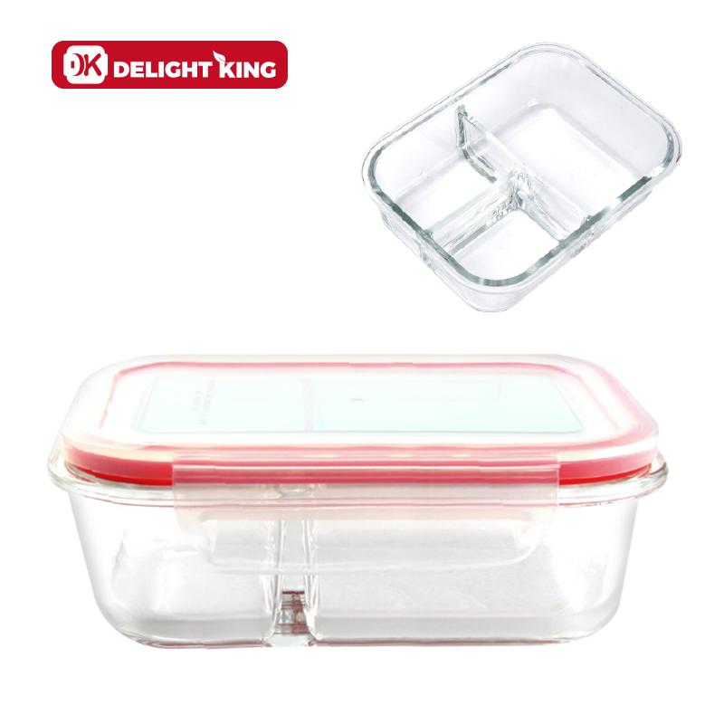 Glass food container