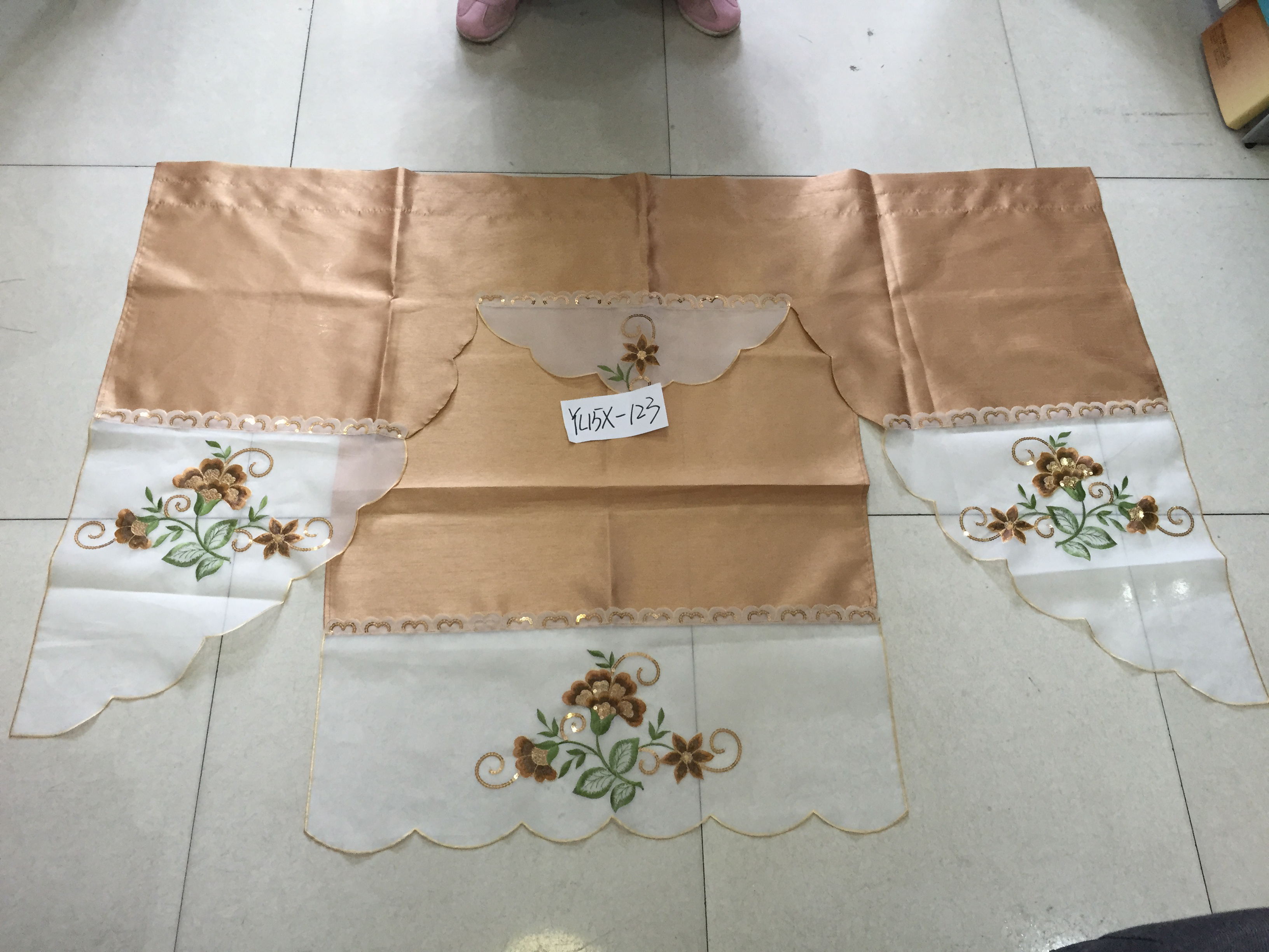 Tablecloth kitchen curtain