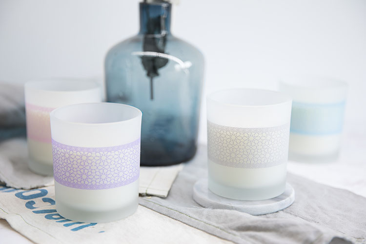 Candle holder soy wax scented candle glass candle jar