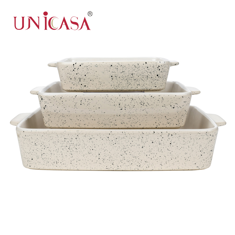 Ceramic Bakeware Set of 3pc