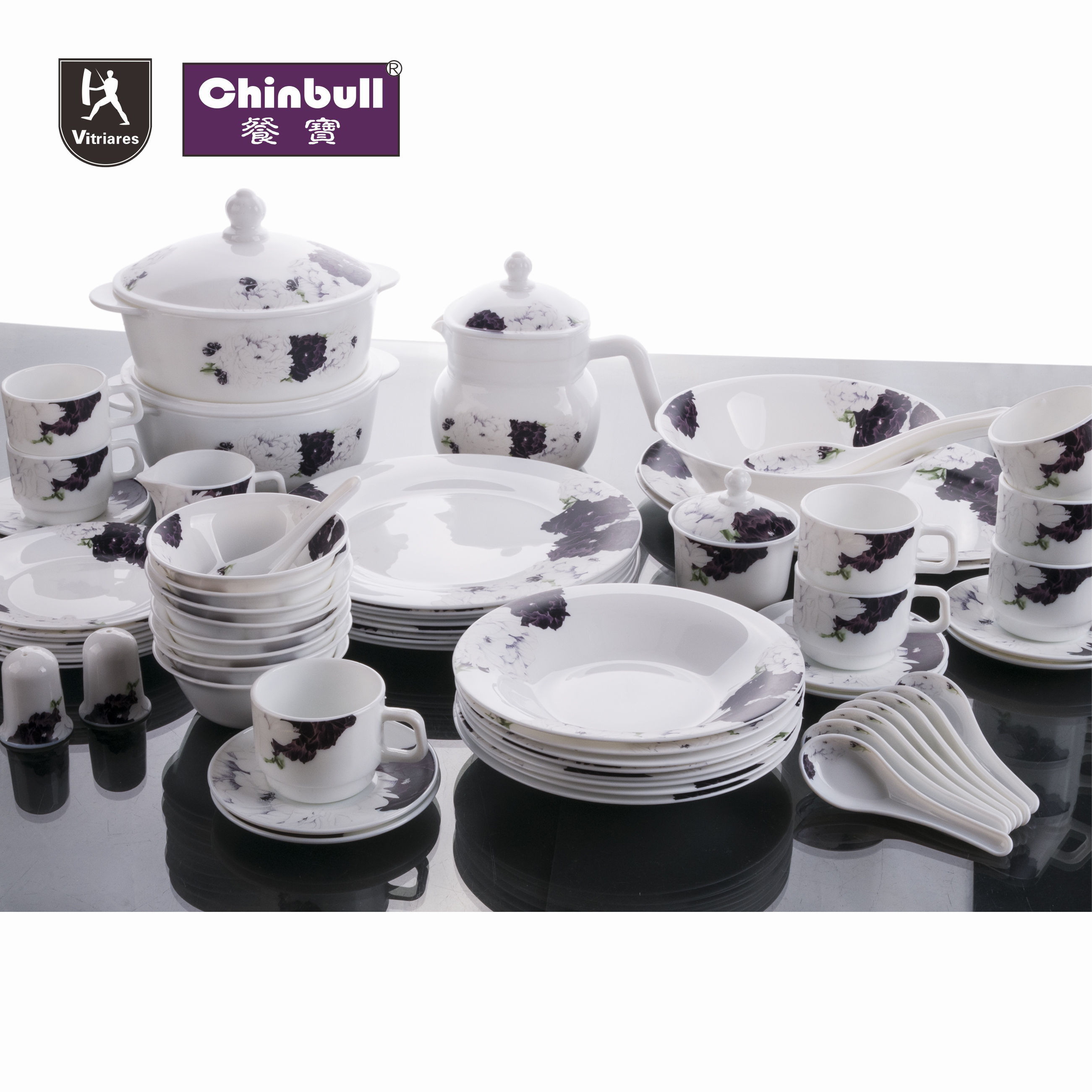 72pcs dinner set (opal glassware）