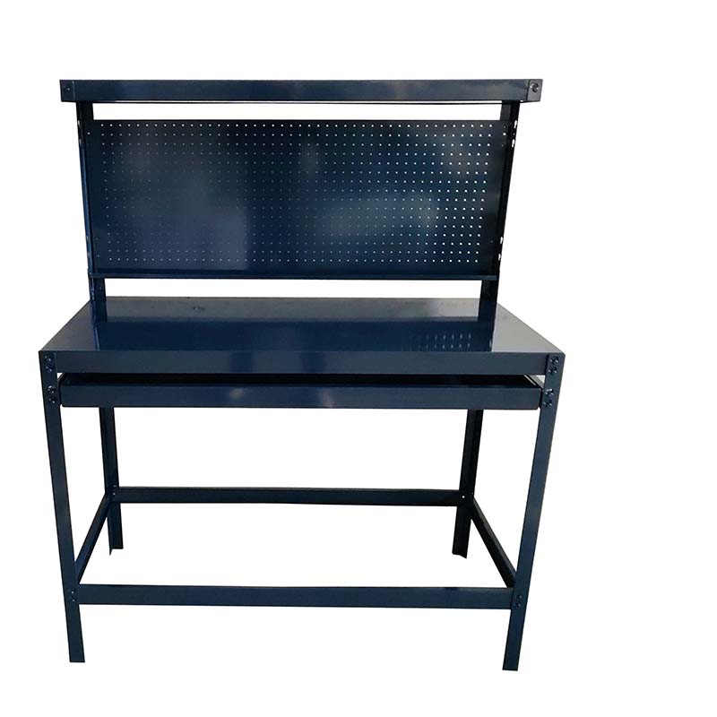 Steel work table with one drawer