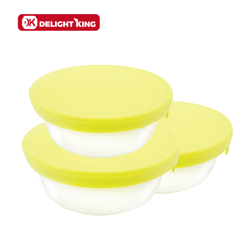 Glass food container