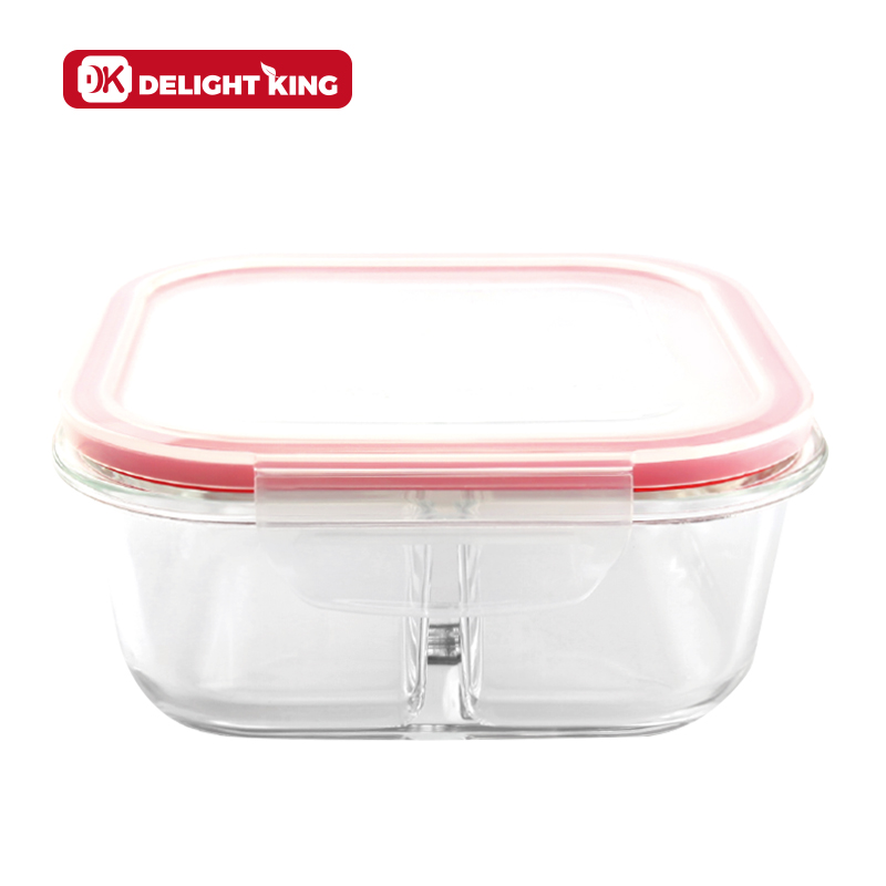 Glass food container