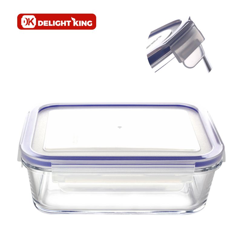 Glass food container