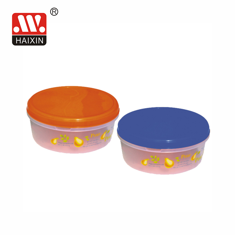 Round plastic big food container 3L