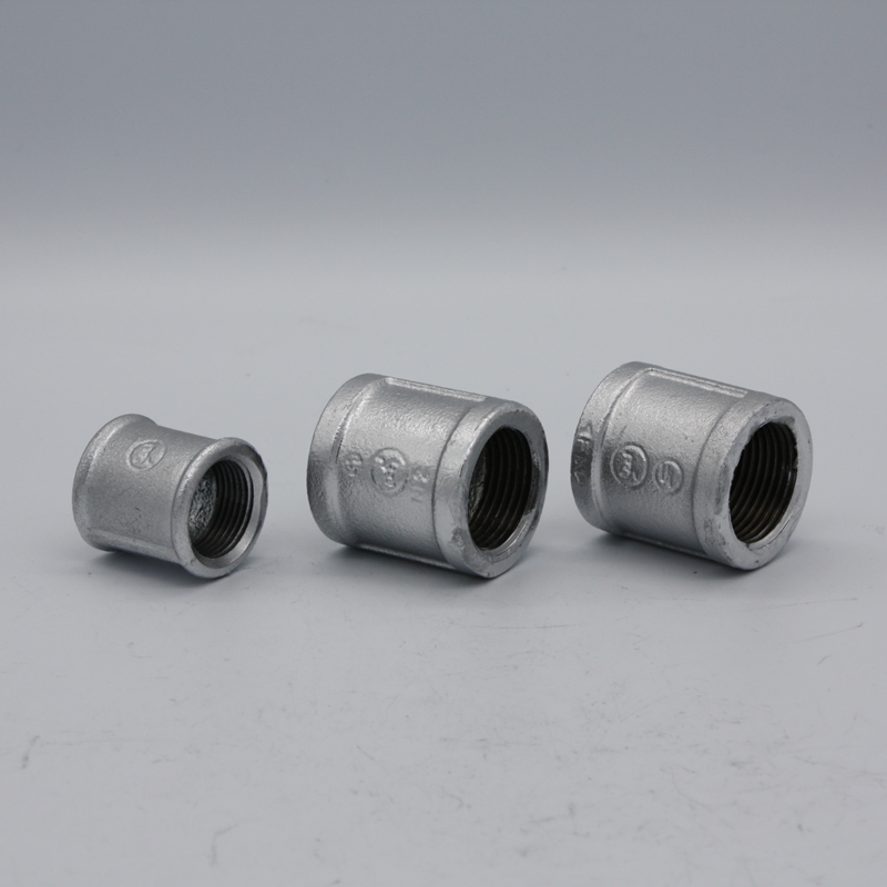 Fast delivery Malleable iron pipe fittings hot dip galvanized medium banded nipples Coupling