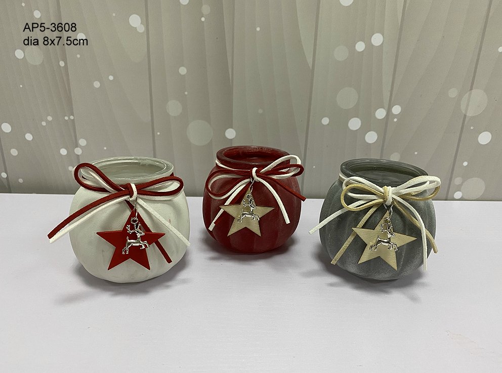 small glass tealight holder