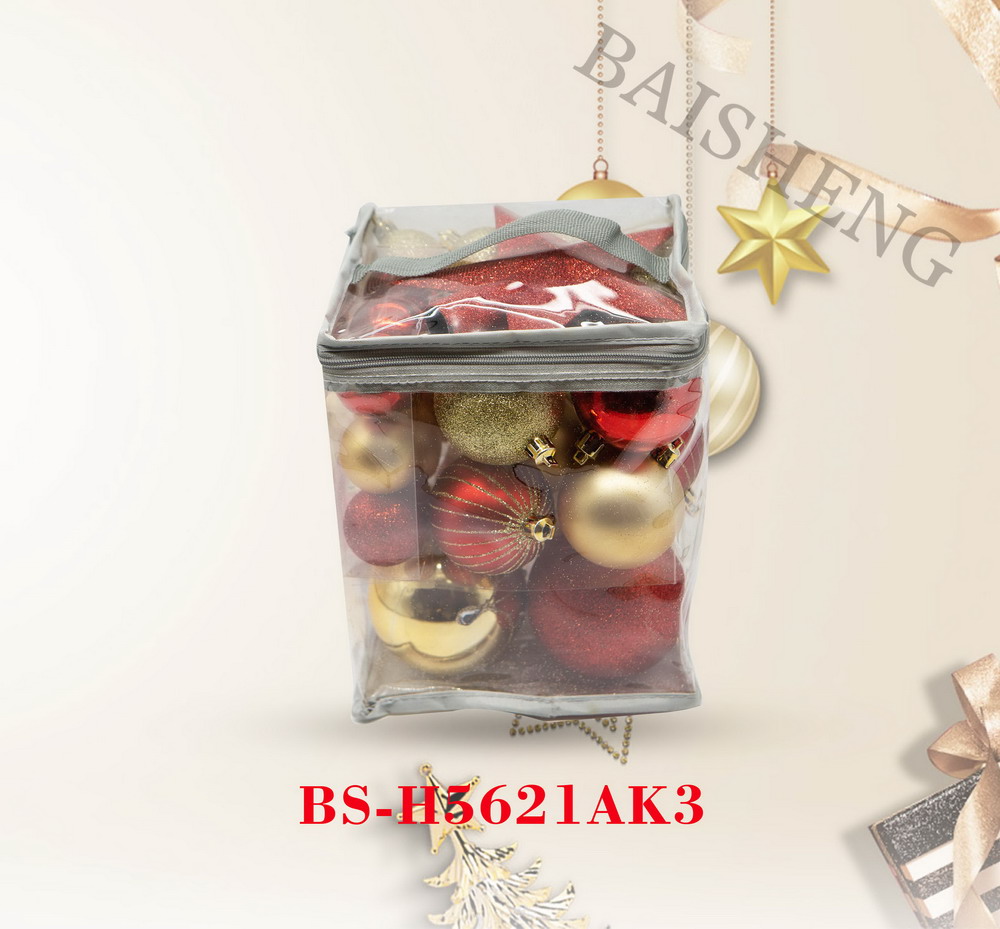 Christmas decorations, 34pcs/set in PVC bag