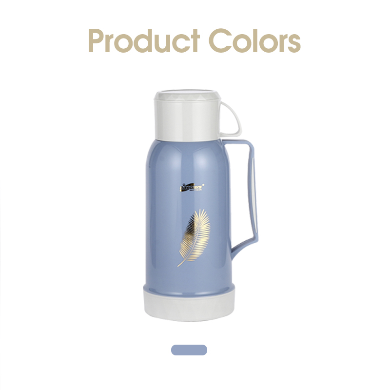 DAYDAYS 1.8 Liter Plastic Vacuum Thermos Flask With White Glass Inside