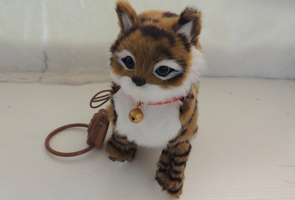 Electric walking cat with rope