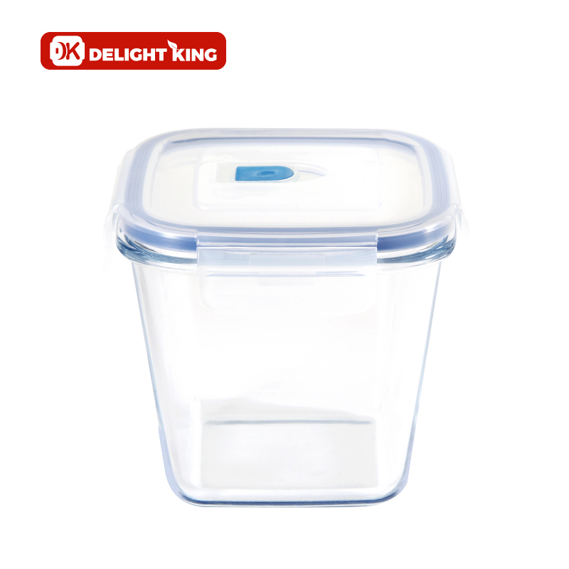 Glass food container