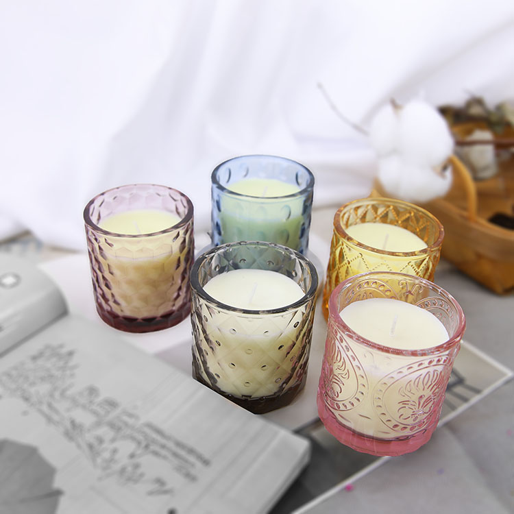 Candle holder soy wax scented candle glass jar