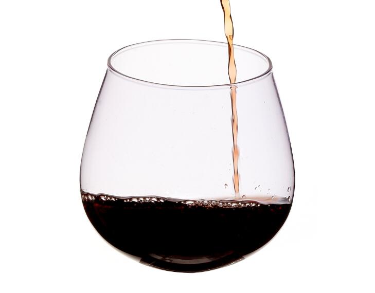 Hot Selling High Borosilicate Glass wine cup for home using with colored glass Dishwasher Safe EU standard