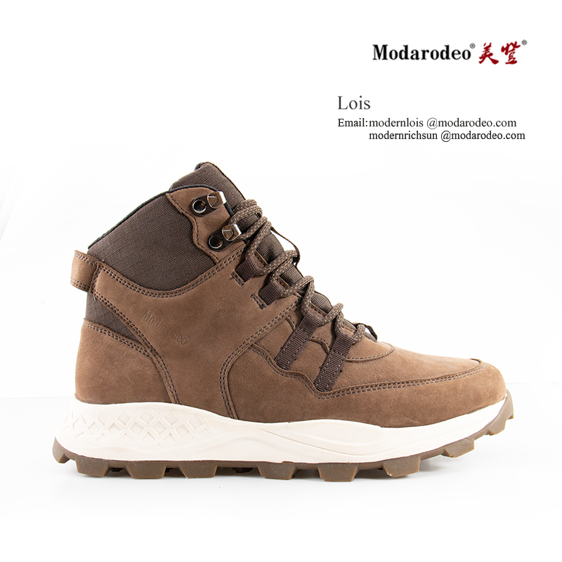 Leather boots casual nubuck