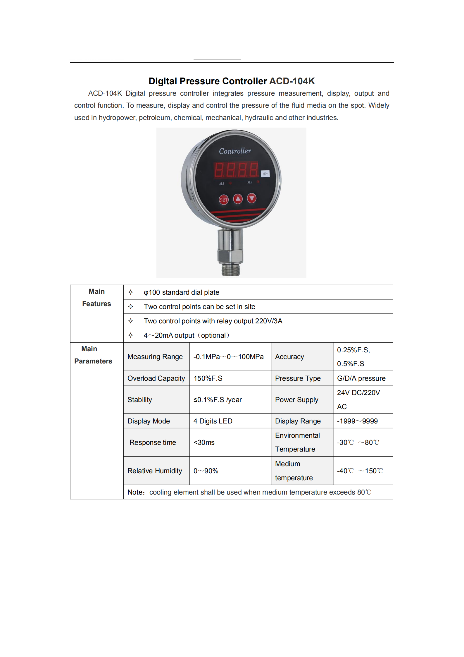 Digital Pressure Gauges