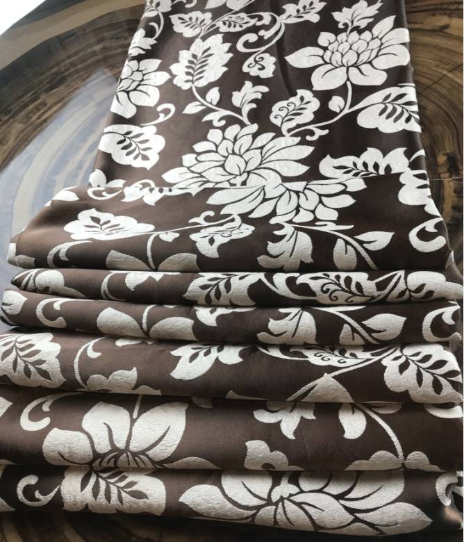 Jacquard black out curtain fabric