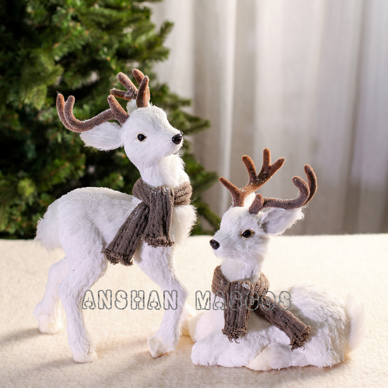 Deer,Christmas Decoration,Natural,Festival,Seasonal,Holiday,Home,Handcraft,Gift,Animal,Ornament