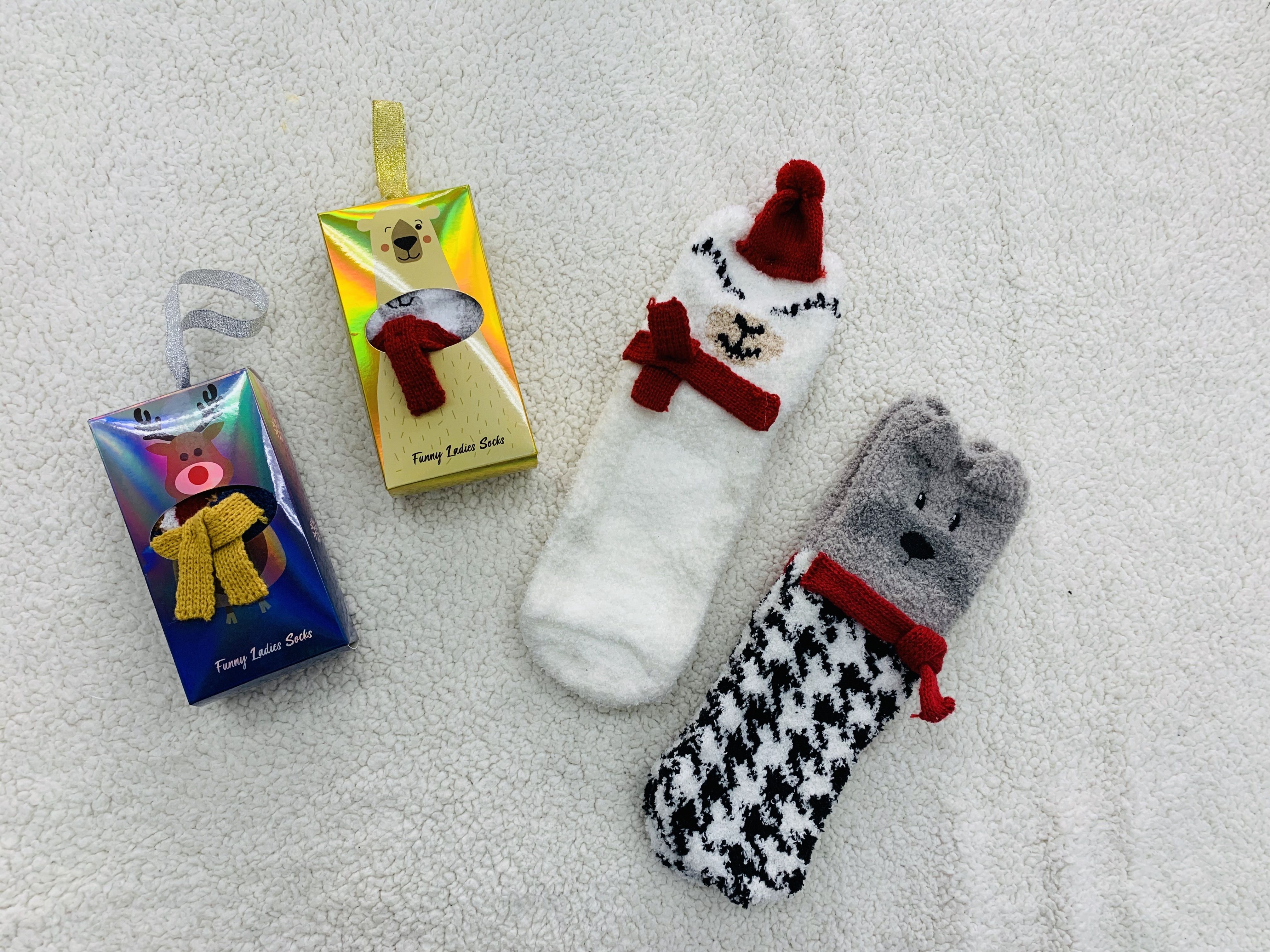 boxed cozy socks