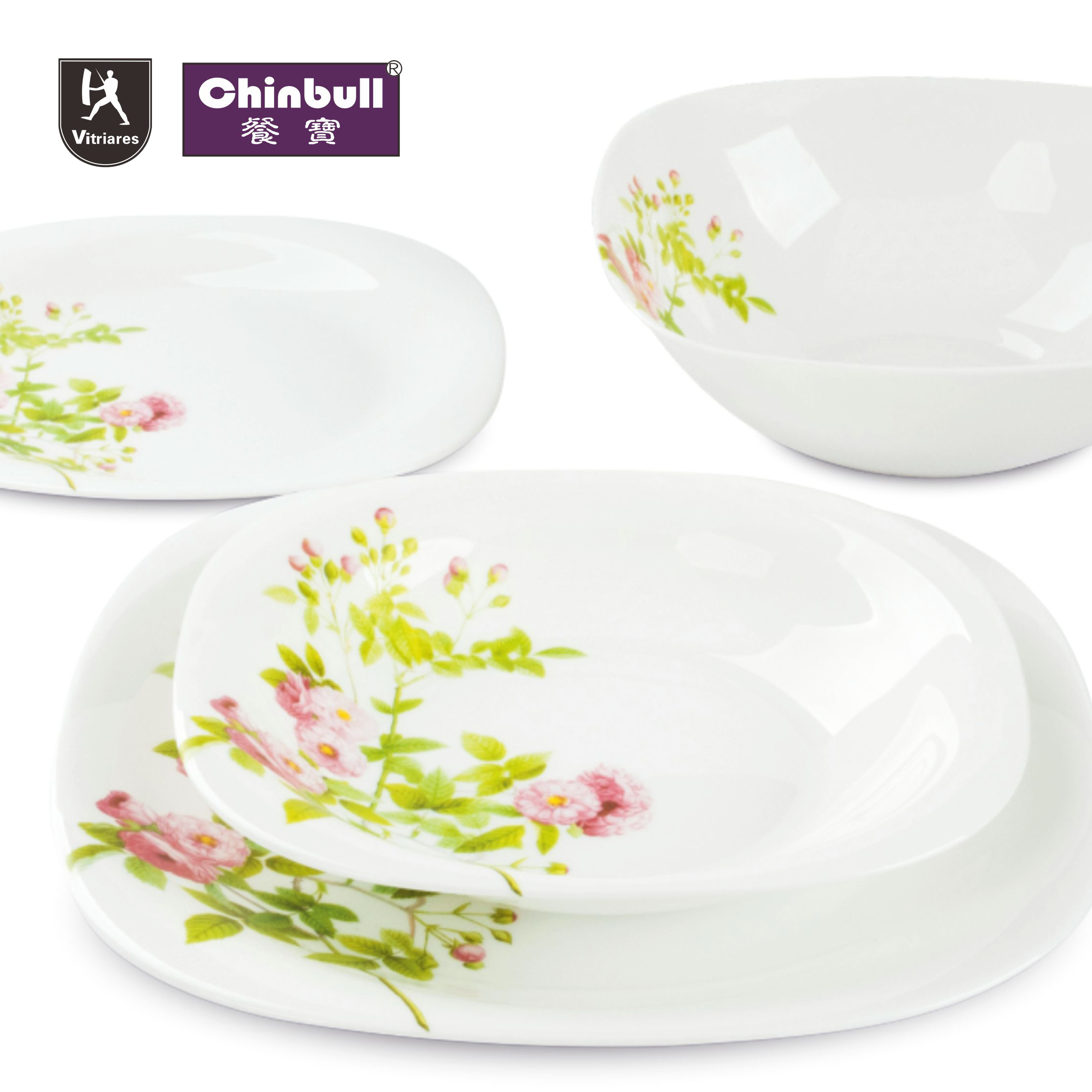 13pcs dinner set(opal glassware)