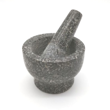 Stone Mortar And Pestle Small Mortar Pestle And Granite Dia. 9 cm Polished