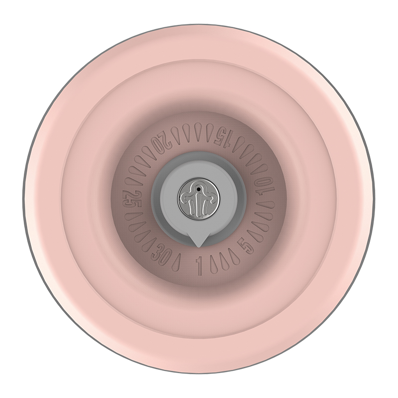 GLASS STORAGE W/VACUUM SEAL-pink