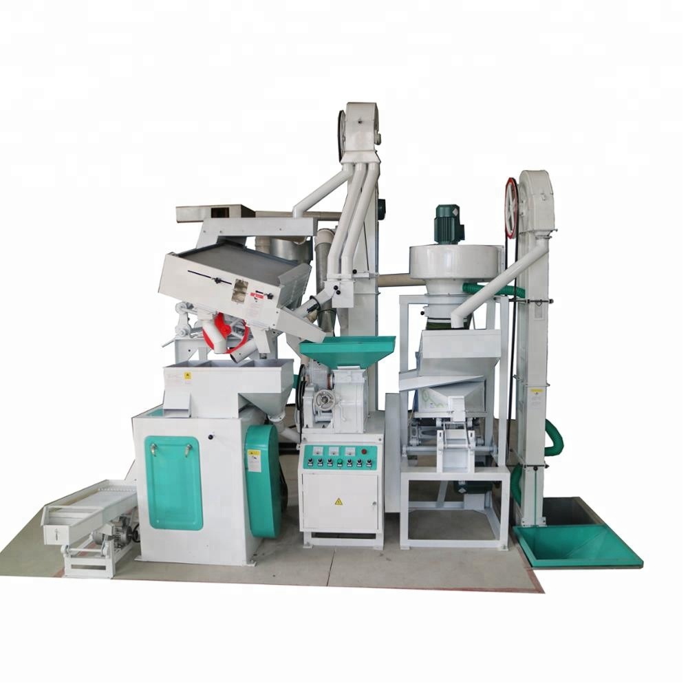 Combined rice mill machine
