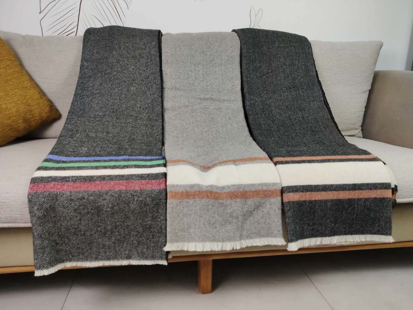Sofa Cover Wool Comfort Throw Blankets Warm Merino Wool Baby Blankets