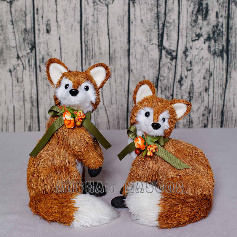 Fox,Thanksgiving Decoration,Fall,Harvest,Natural,Festival,Seasonal,Holiday,Home,Handcraft,Gift,Animal,Ornament