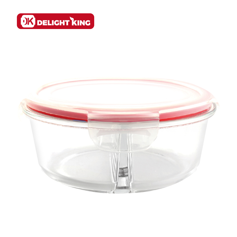 Glass food container