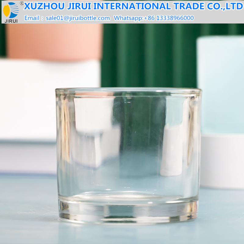 Cylinder glass cup candle Jar 450ml