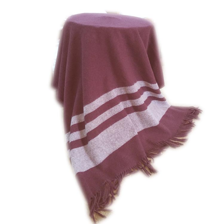 Warm comfortable wool blanket airplane throw