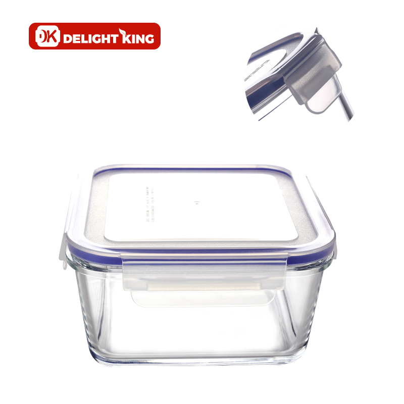 Glass food container