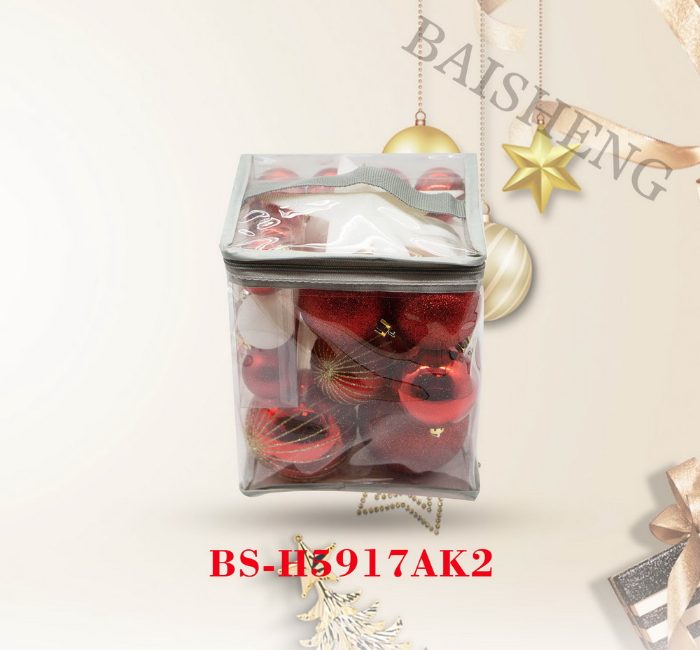 Christmas decorations, 34pcs/set in PVC bag