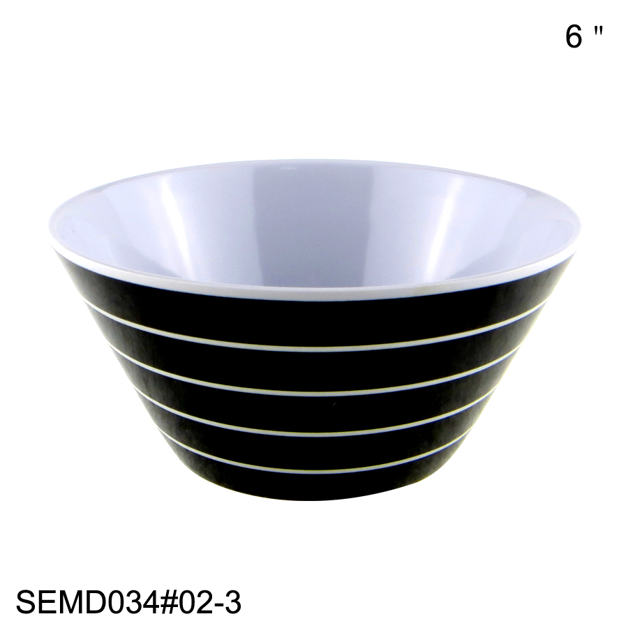 SEBEST - Black Melamine Bowl