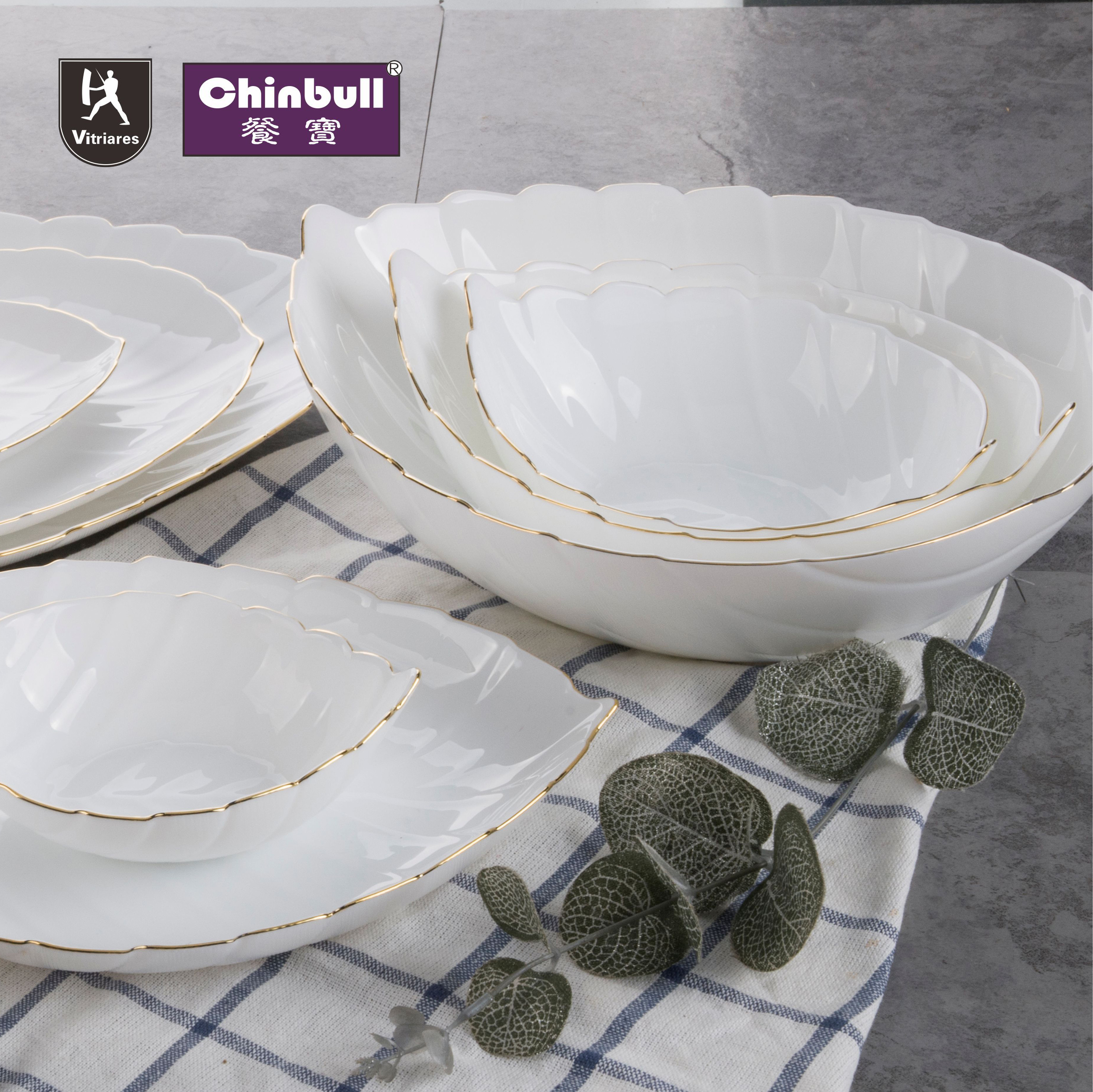 39pcs dinner set(opal glassware)
