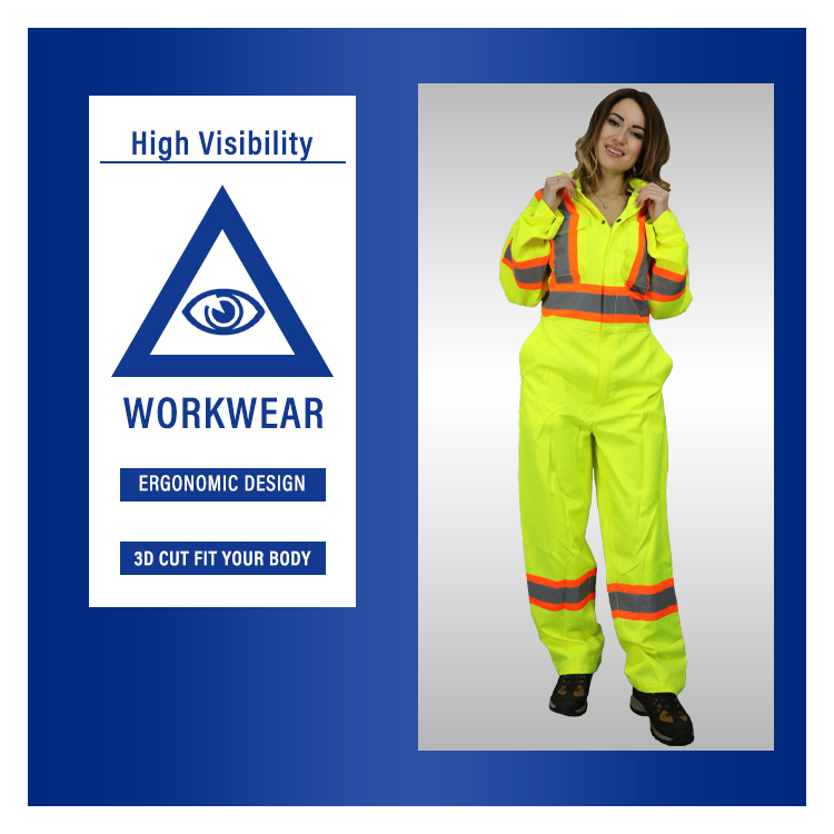 water proof hi vis coverall