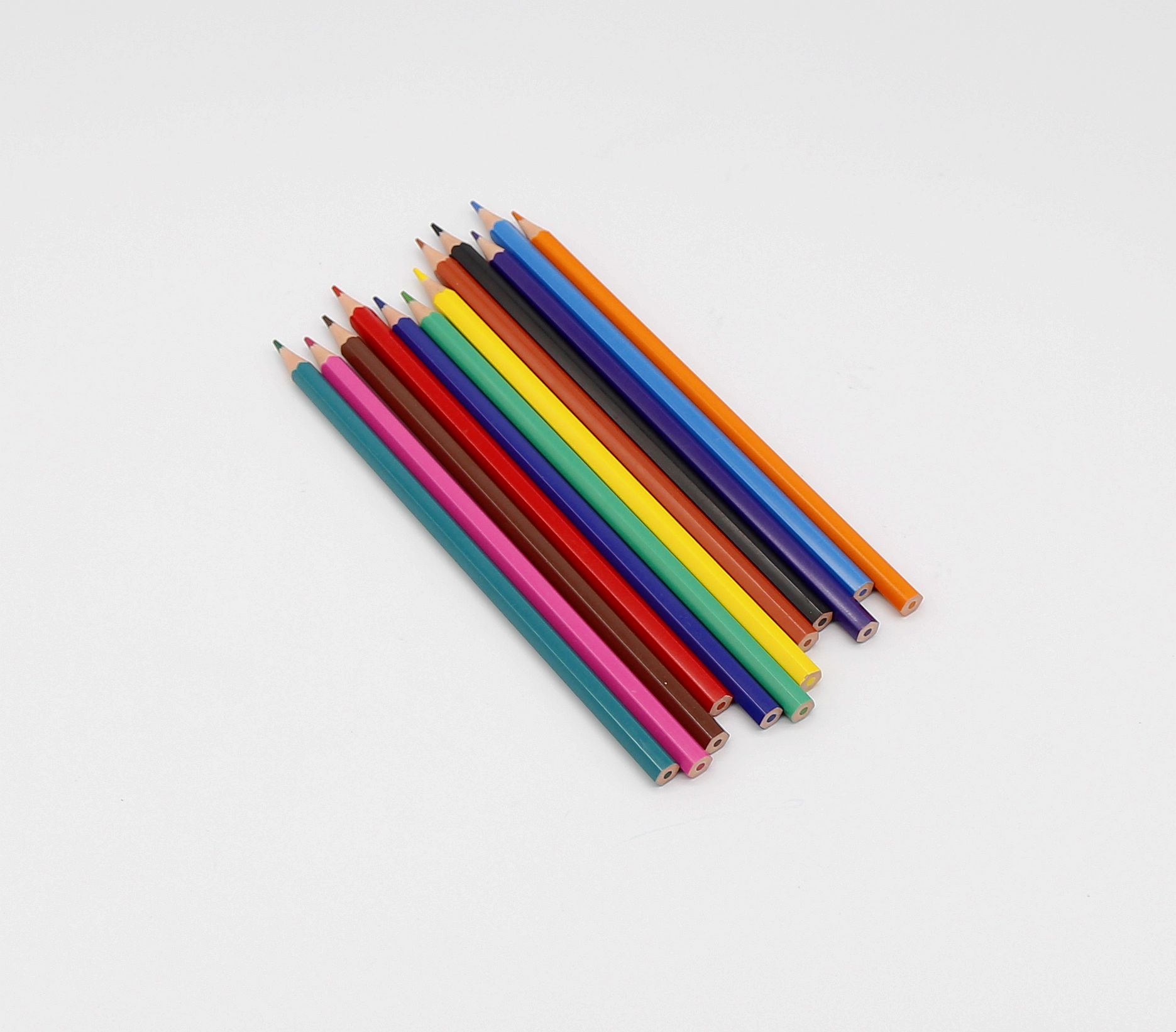 7" 12 colors Eraserable Plastic Color Pencil Manufacture Wholesale Customized Package High Quality