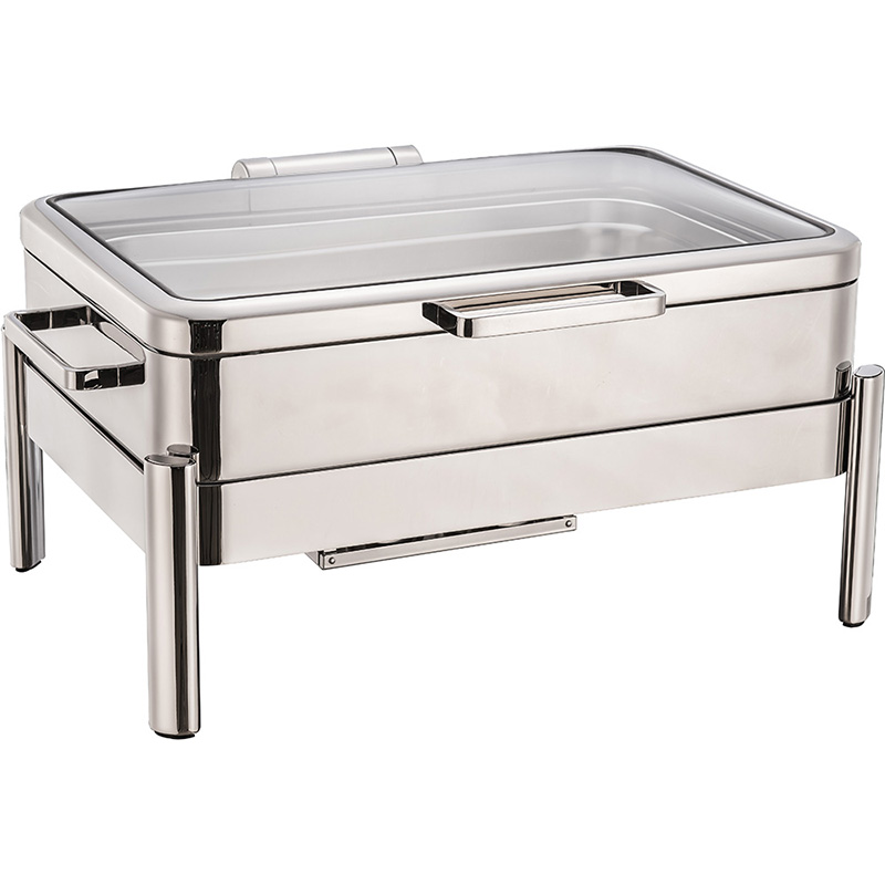 Full Size Induction Chafer Set W/Glass Window Lid