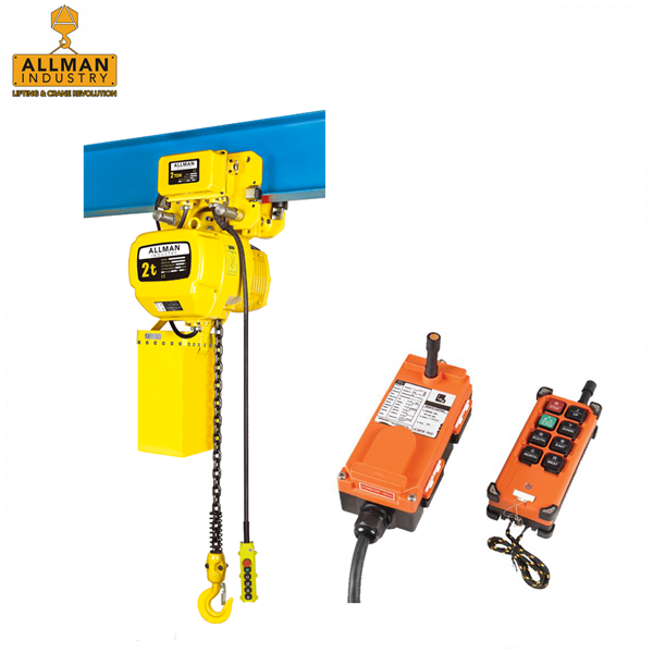 ALLMAN 3Ton 220V ~690V 3phase Electric Chain Hoist with Wireless Remote Control